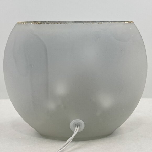 Stony Creek Nativity Scene Illuminated Glass Orbis Vase By Dona Gelsinger Oval - Picture 4 of 14